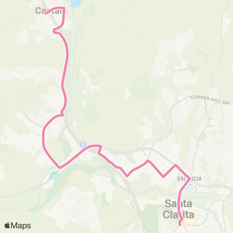 Santa Clarita Transit Castaic / MRTC map