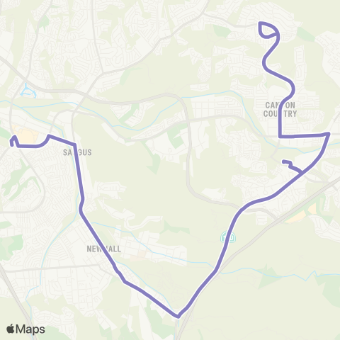 Santa Clarita Transit Whites Cyn / MRTC map