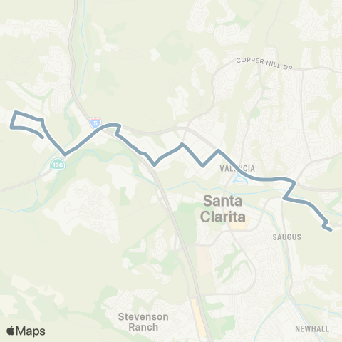 Santa Clarita Transit Commerce Center map