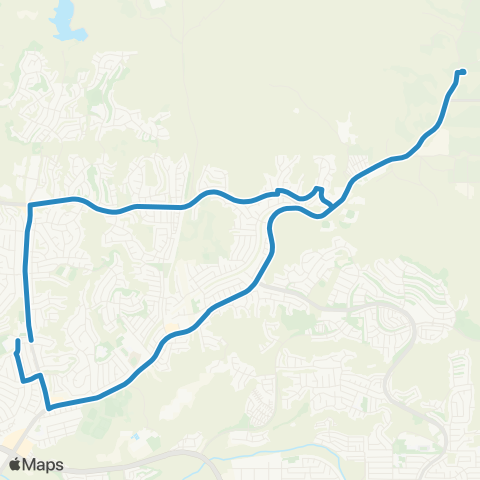 Santa Clarita Transit Saugus High map