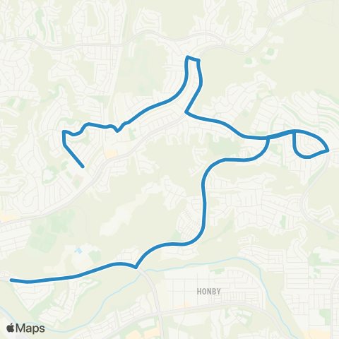 Santa Clarita Transit Saugus High map