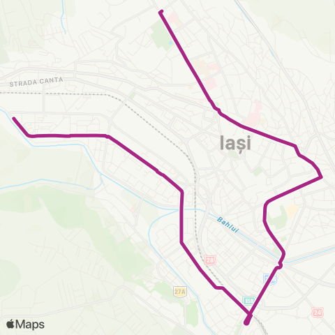 SCTP Dacia - Mircea - Podu Ros - Targu Cucu - Triumf map