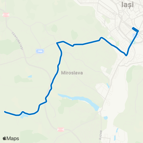 SCTP Podu Ros - Miroslava - Proselnici map