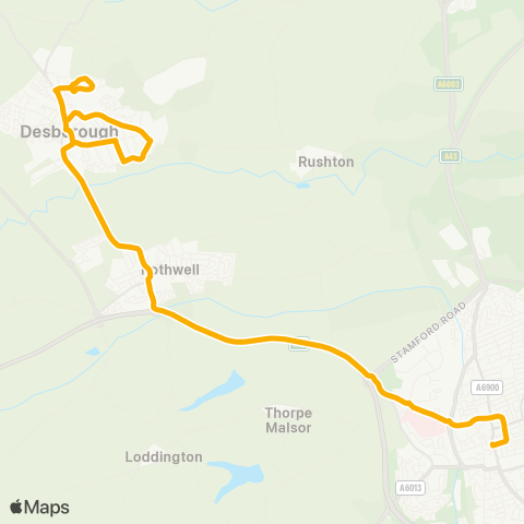 Stagecoach Midlands  map