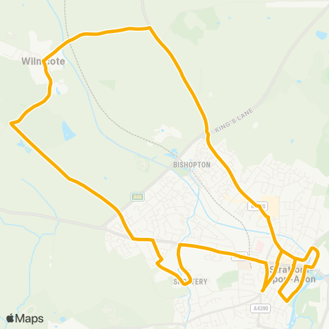 Stagecoach Midlands  map