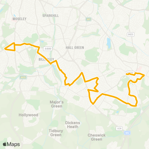 Stagecoach Midlands  map