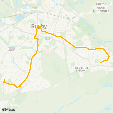 Stagecoach Midlands  map