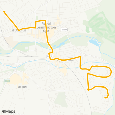 Stagecoach Midlands  map