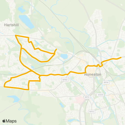 Stagecoach Midlands  map