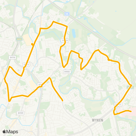 Stagecoach Midlands  map