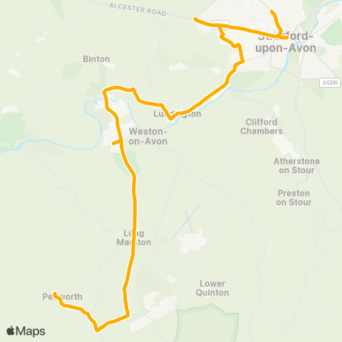 Stagecoach Midlands  map