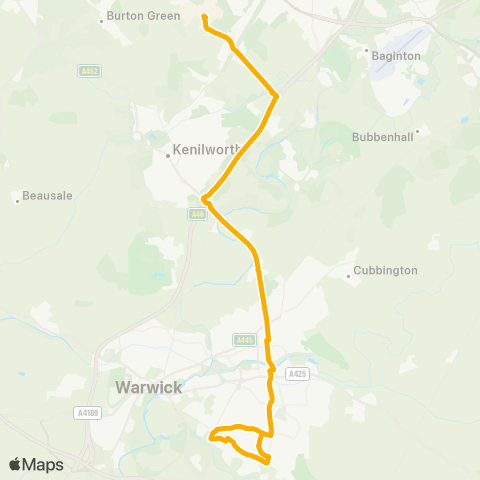 Stagecoach Midlands  map