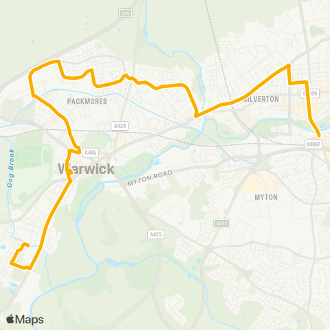 Stagecoach Midlands  map