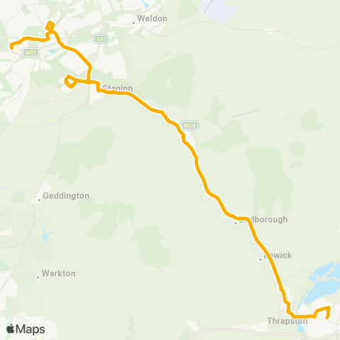 Stagecoach Midlands  map