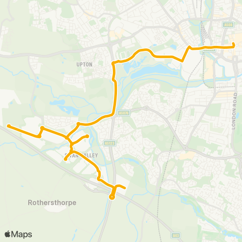 Stagecoach Midlands  map