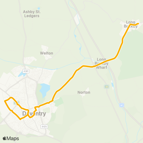 Stagecoach Midlands  map