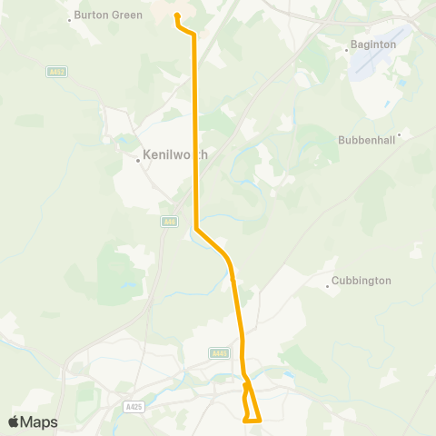 Stagecoach Midlands  map