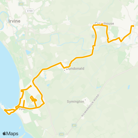 Stagecoach West Scotland Burns Statue - Burns Statue map