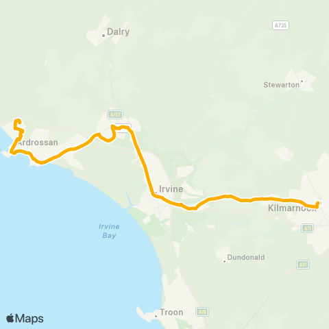 Stagecoach West Scotland Chapelhill Mt Terminus - Bus Sta (Stance 3) map