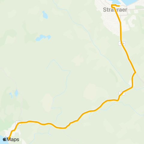 Stagecoach West Scotland Port Rodie - South Crescent map