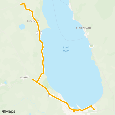 Stagecoach West Scotland Port Rodie - Mahaar map