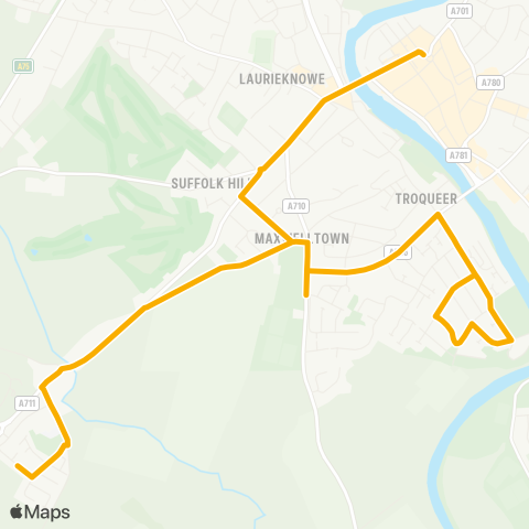 Stagecoach West Scotland Burns Statue - Drungans Drive map