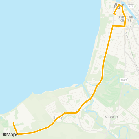 Stagecoach West Scotland Bus Sta (Stance 13) - Craig Tara Holiday Pk map