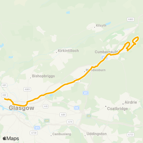 Stagecoach West Scotland Buchanan Bus Station (Stance 2) - Oak Rd map