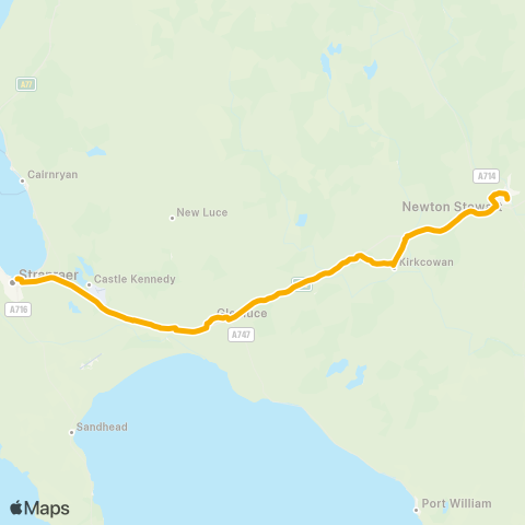 Stagecoach West Scotland Port Rodie Ferry Term - Dashwood Square (Stance 1) map