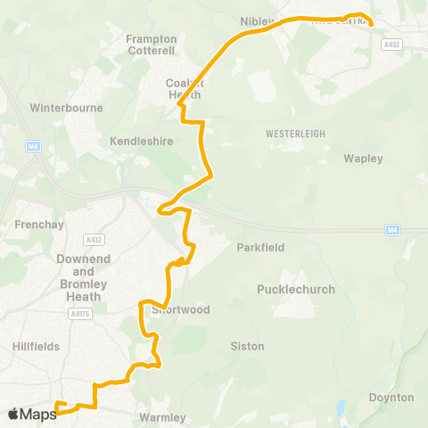 Stagecoach West  map