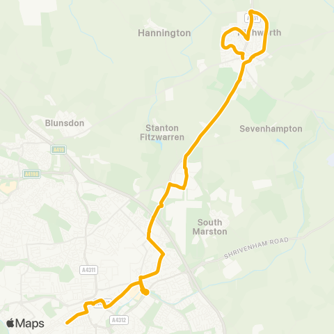 Stagecoach West  map