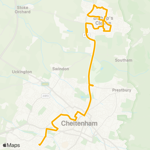 Stagecoach West  map