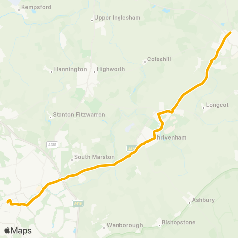 Stagecoach West  map