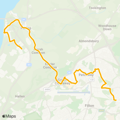 Stagecoach West  map