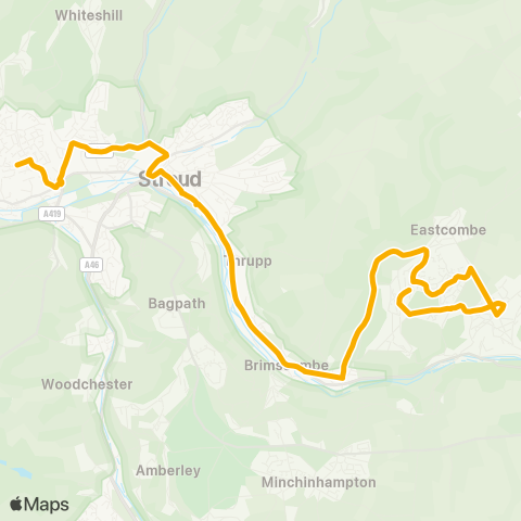 Stagecoach West  map