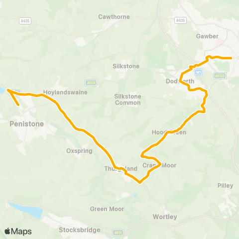 Stagecoach Yorkshire  map