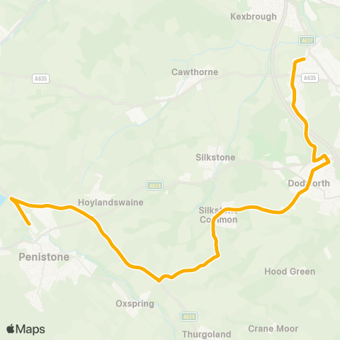 Stagecoach Yorkshire  map