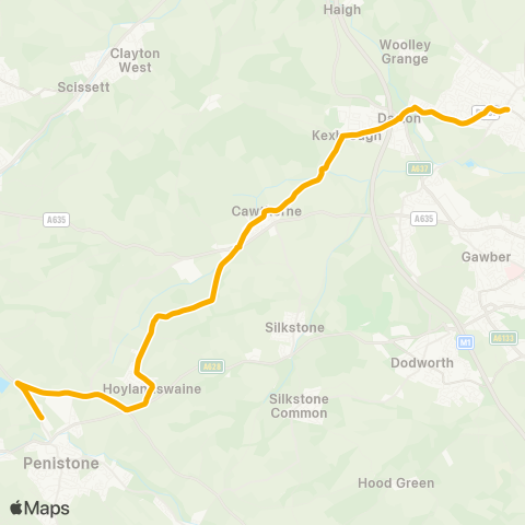 Stagecoach Yorkshire  map