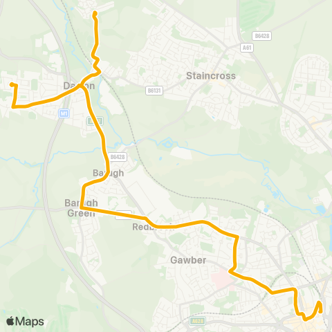 Stagecoach Yorkshire  map