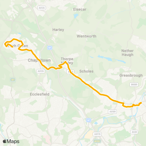 Stagecoach Yorkshire  map