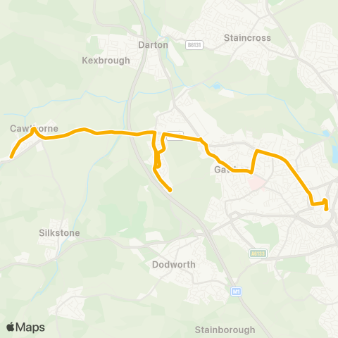 Stagecoach Yorkshire  map