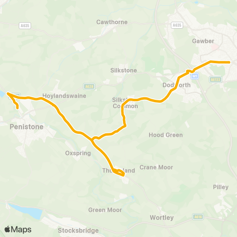 Stagecoach Yorkshire  map