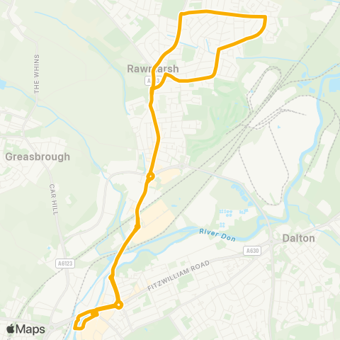 Stagecoach Yorkshire  map