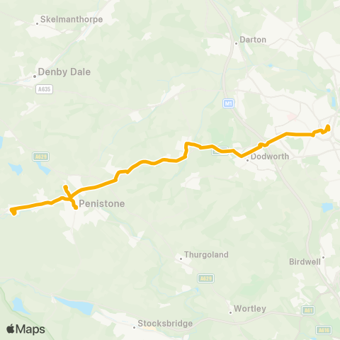 Stagecoach Yorkshire  map