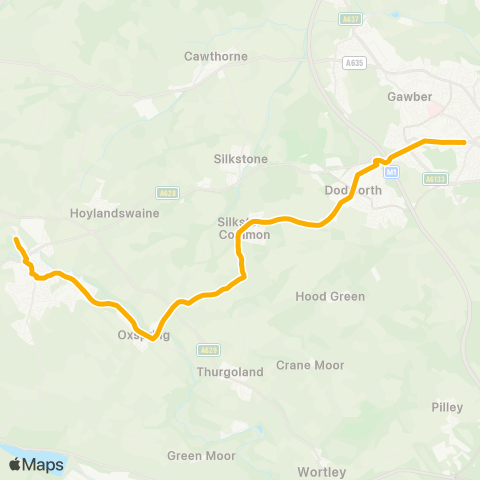 Stagecoach Yorkshire  map