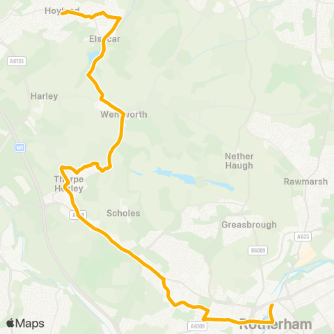 Stagecoach Yorkshire  map