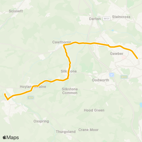 Stagecoach Yorkshire  map