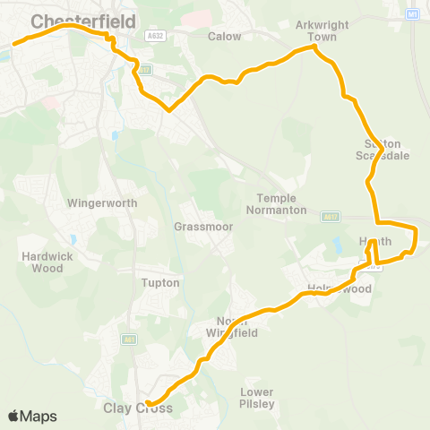 Stagecoach Yorkshire  map