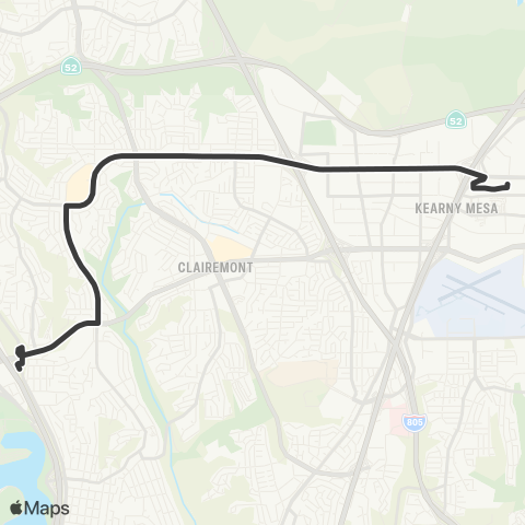 MTS Balboa Av TC - Kearny Mesa map