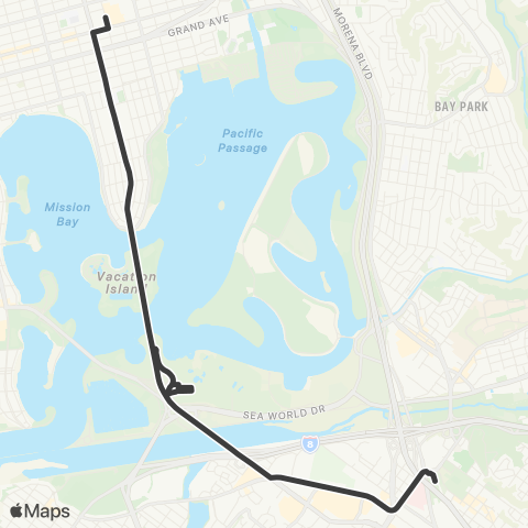 MTS Old Town - Jewell & Garnet map